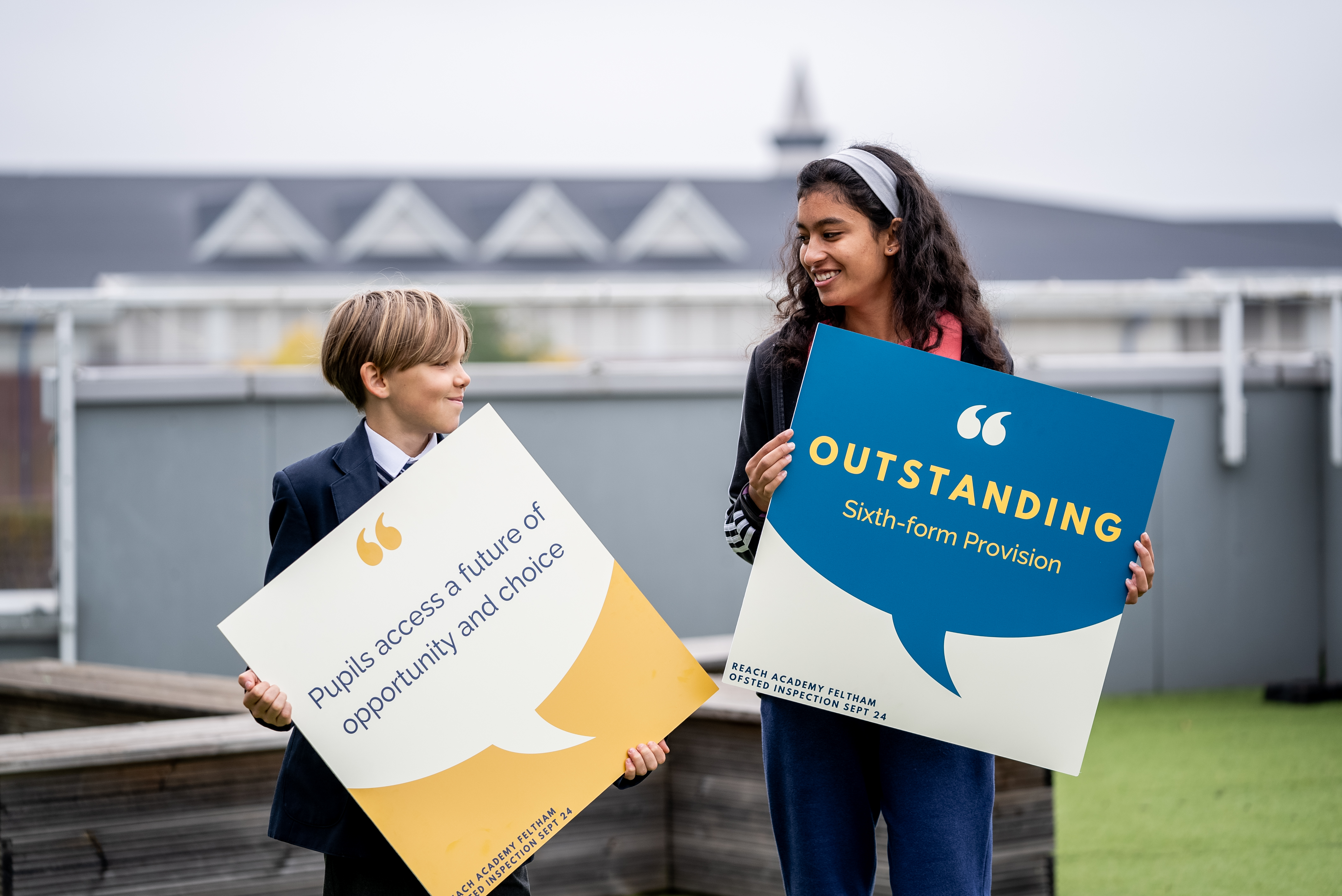 Ofsted judge Reach Academy Feltham as outstanding in all six categories.